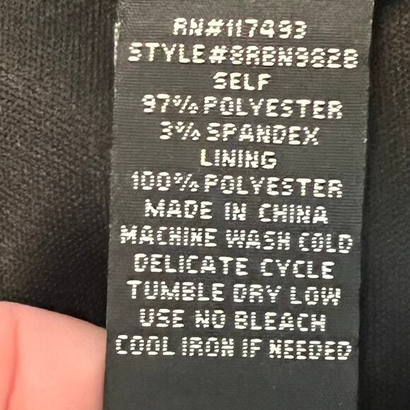 ROULETTE Black Satin Formal Dress Ruffle Trim Sz 10 Formal WhimseyGoth NightOut - Picture 6 of 6